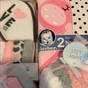 Baby towel and washcloth set